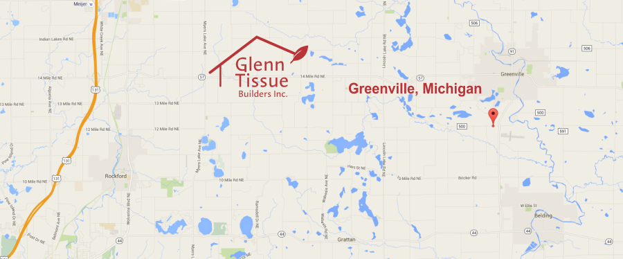 Glenn Tissue Builders map